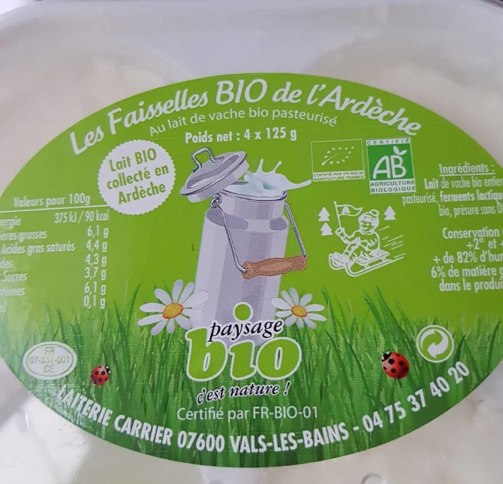Faisselles bio de l'Ardèche