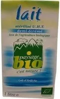 Lait stérilisé UHT agriculture biologique