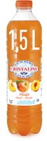CRISTALINE Eau de Source au jus de fruits PECHE 1.5L