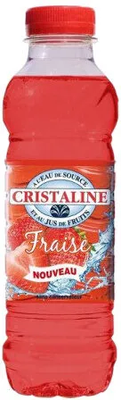 CRISTALINE Eau de Source au jus de fruits FRAISE 50cl