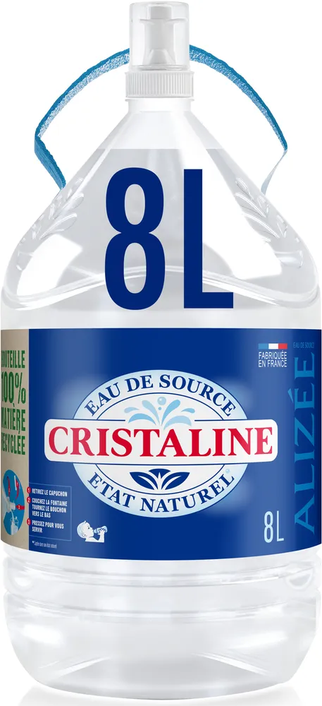 CRISTALINE Eau De Source La Fontaine 8L