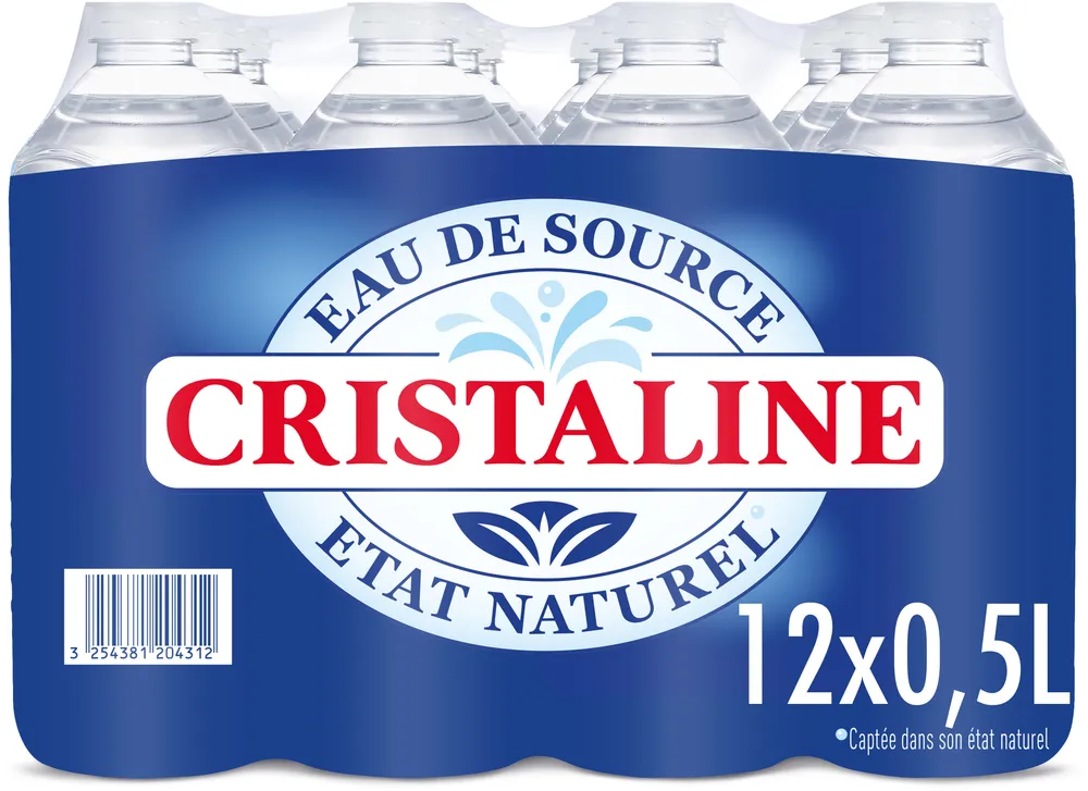 CRISTALINE Eau De Source 12x0.5L