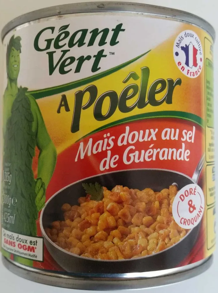 Maïs doux a poêler au sel de Guérande