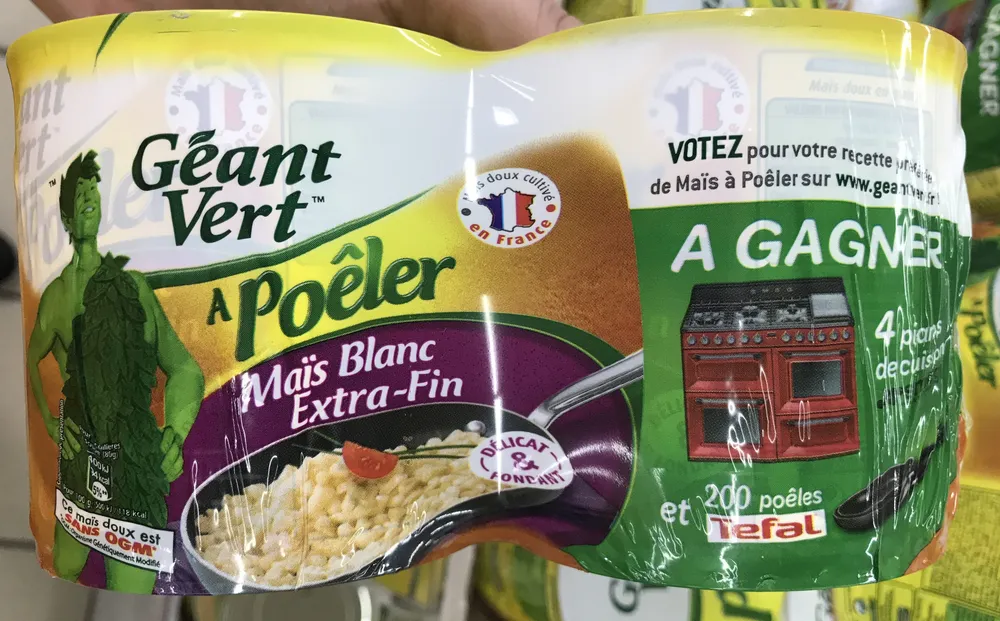 Maïs blanc extra-fin à poêler