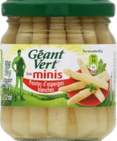 Pointes d'asperges blanches, non calibrées