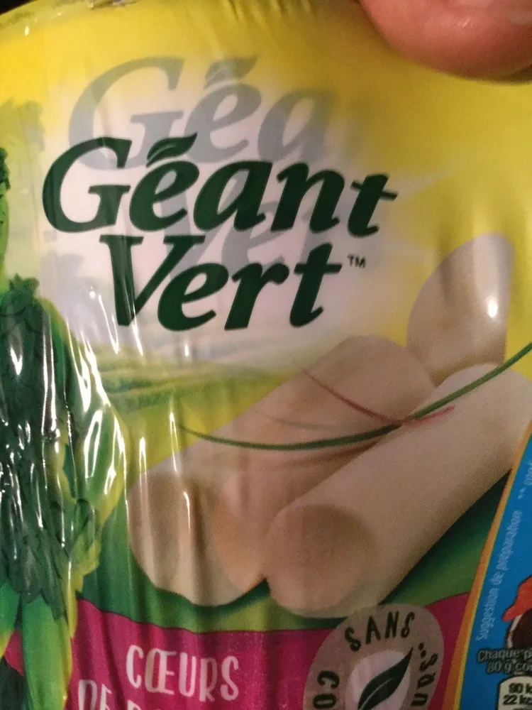 Géant Vert Cœur de palmiers Les 2 boites de 220 g net égoutté