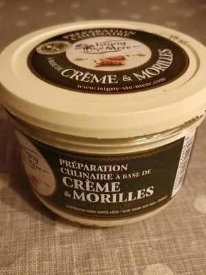Préparation culinaire à base de crème et morilles