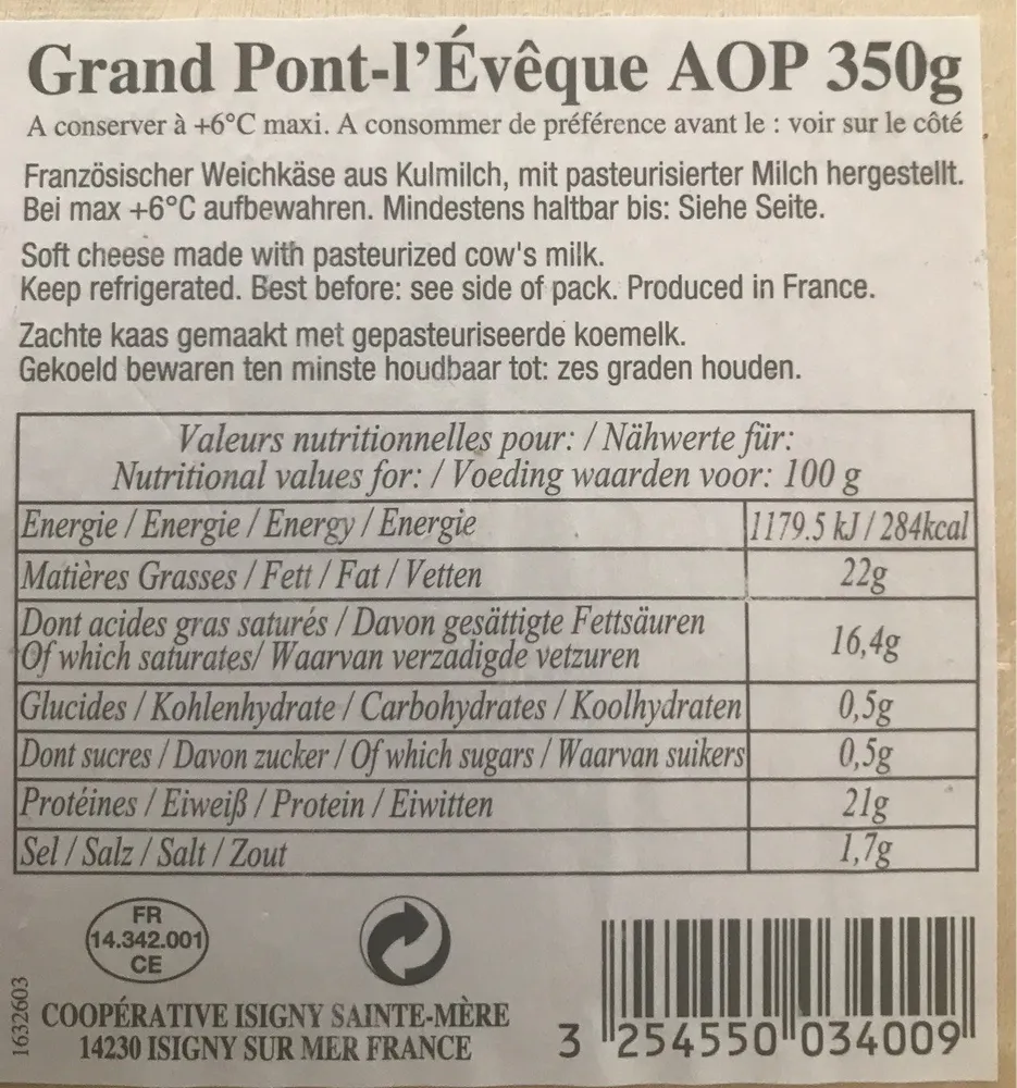 Grand Pont L'evêque Aoc Pyrogravé