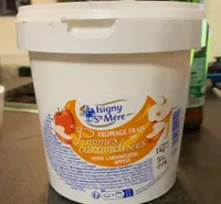 Fromage frais aux pommes caramélisées