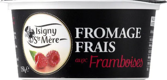 Fromage frais aux framboises
