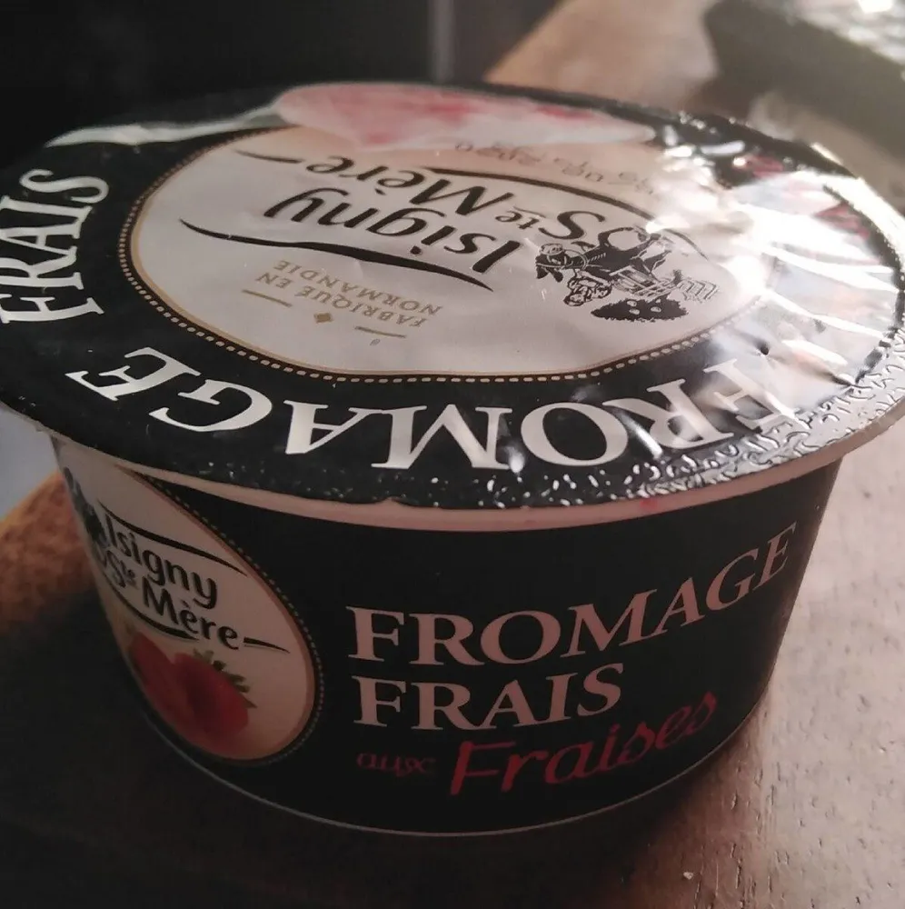 Fromage frais aux fraises