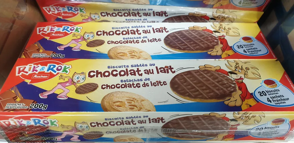 Biscuits nappés Chocolat au lait Pocket