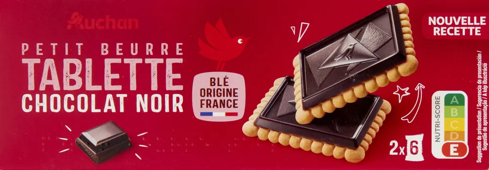 Petit beurre Tablette chocolat noir