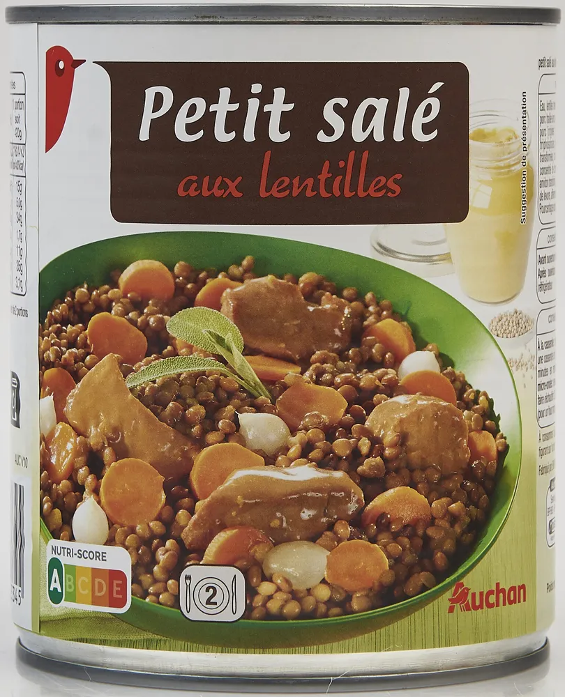 Petit salé aux lentilles