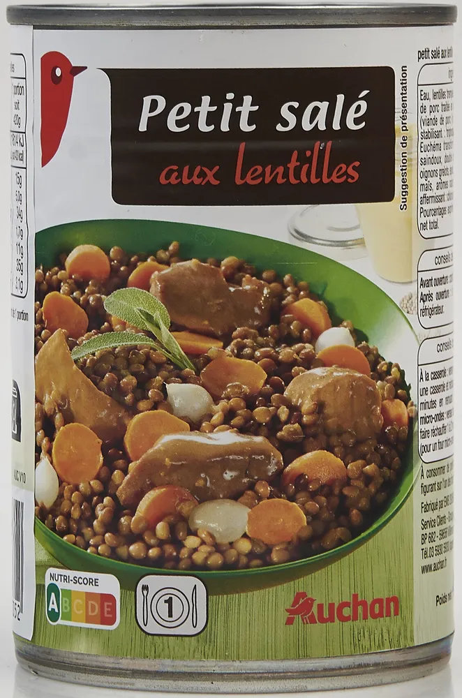 Petit salé aux lentilles