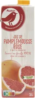 Jus de pamplemousse rose à base de concentréteneur en fruits 100%Riche en vitamine CSans sucres ajoutés** Comme tous les jus de fruits . Contient les sucres naturellement présents dans les fruits.