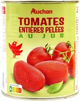 Tomates entières pelées au jus