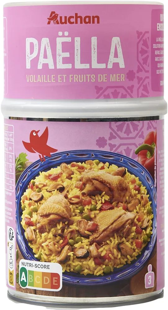 Paella volaille et fruits de mer