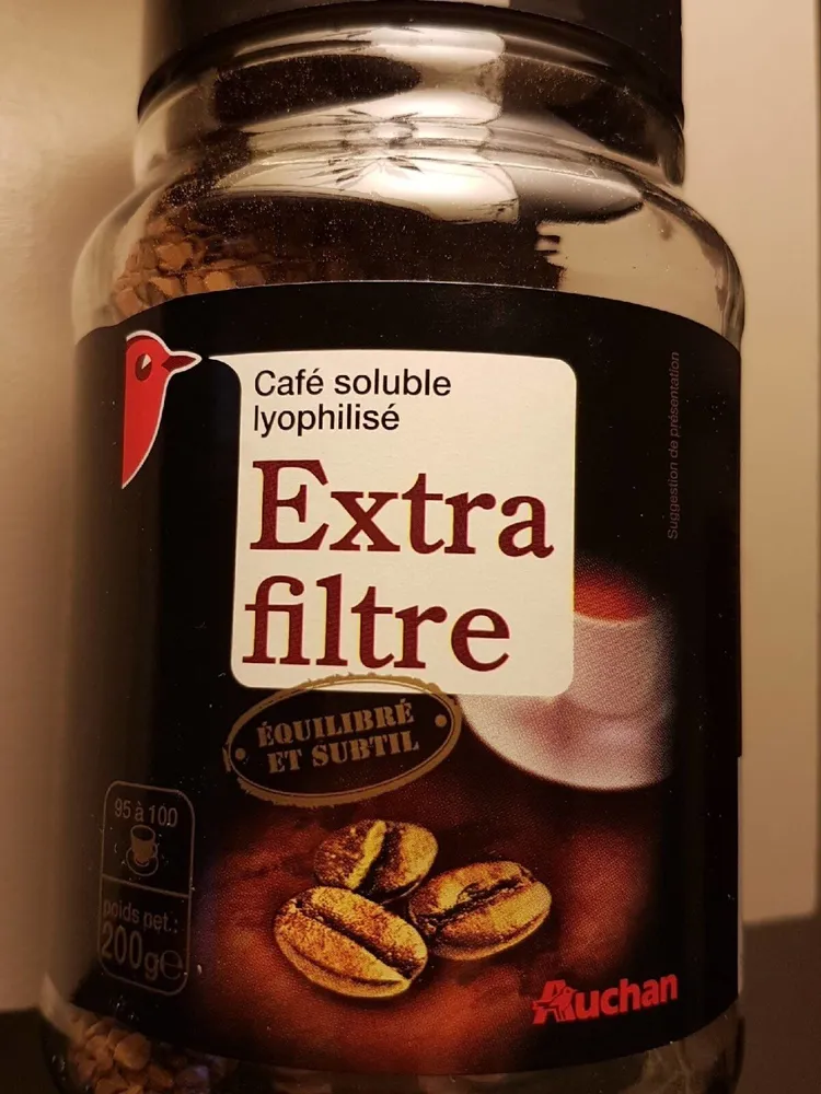 Auchan Café Extra Filtre Soluble
