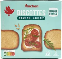 Biscottes sans sel ajouté