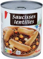 Saucisses aux lentilles