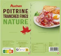 Poitrine tranches fines nature