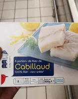 8 portions de filet de cabillaud Auchan