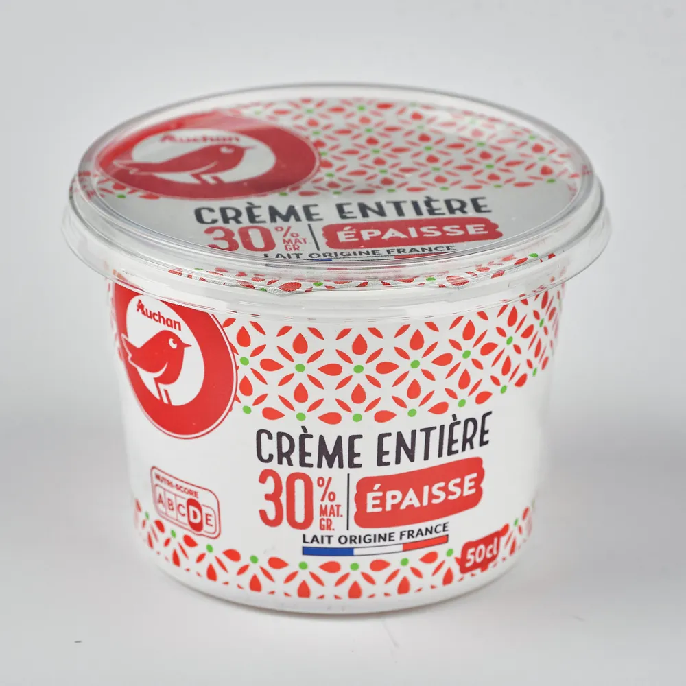 Crème entière épaisse30% Mat. Gr.
