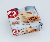 AUCHAN COEUR Crème caramel