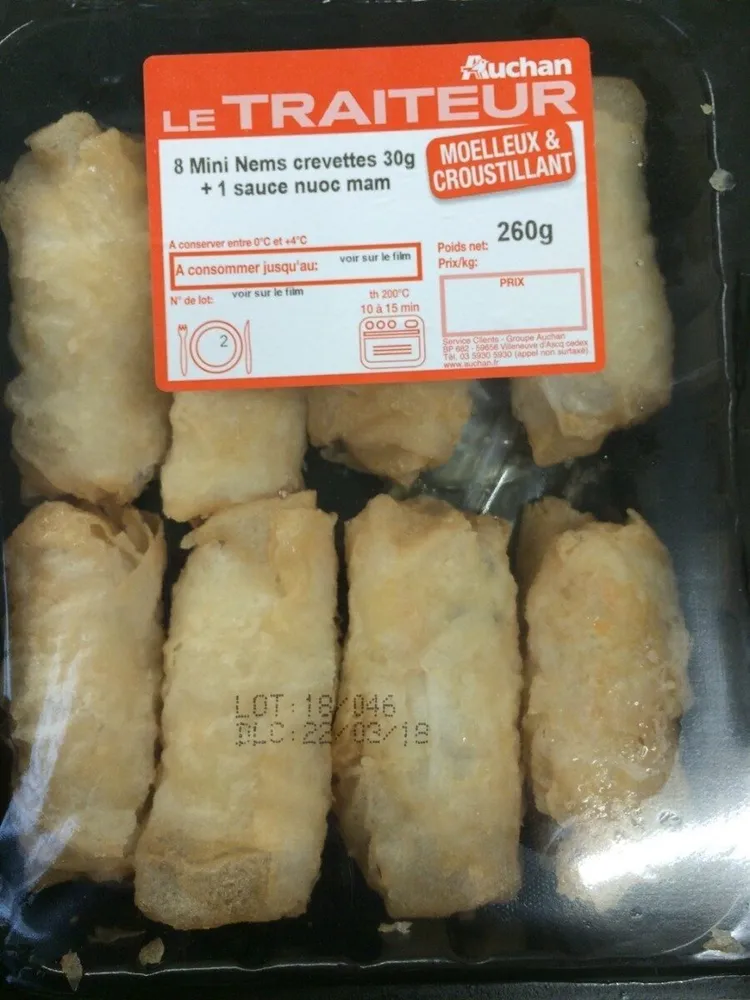 Mini nems crevettes