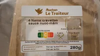 4 Nems crevettes sauce nuoc-mâm