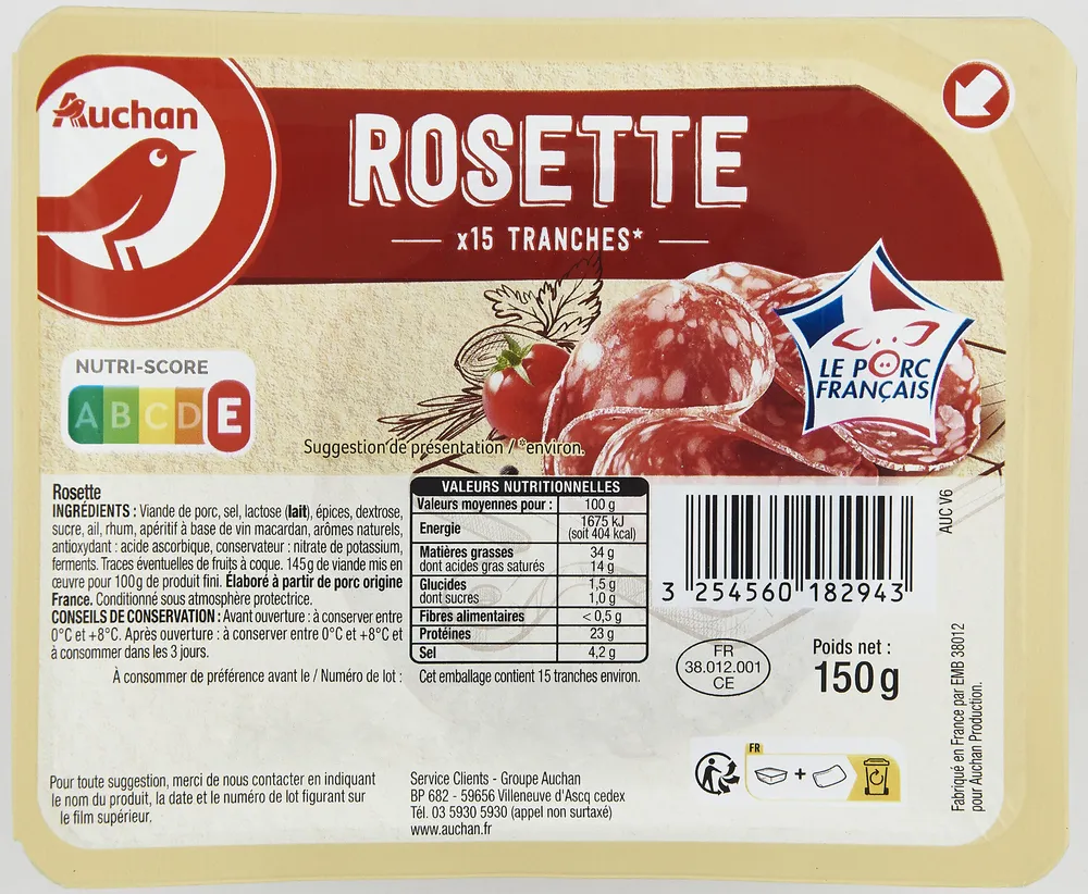 ROSETTE -15 tranches