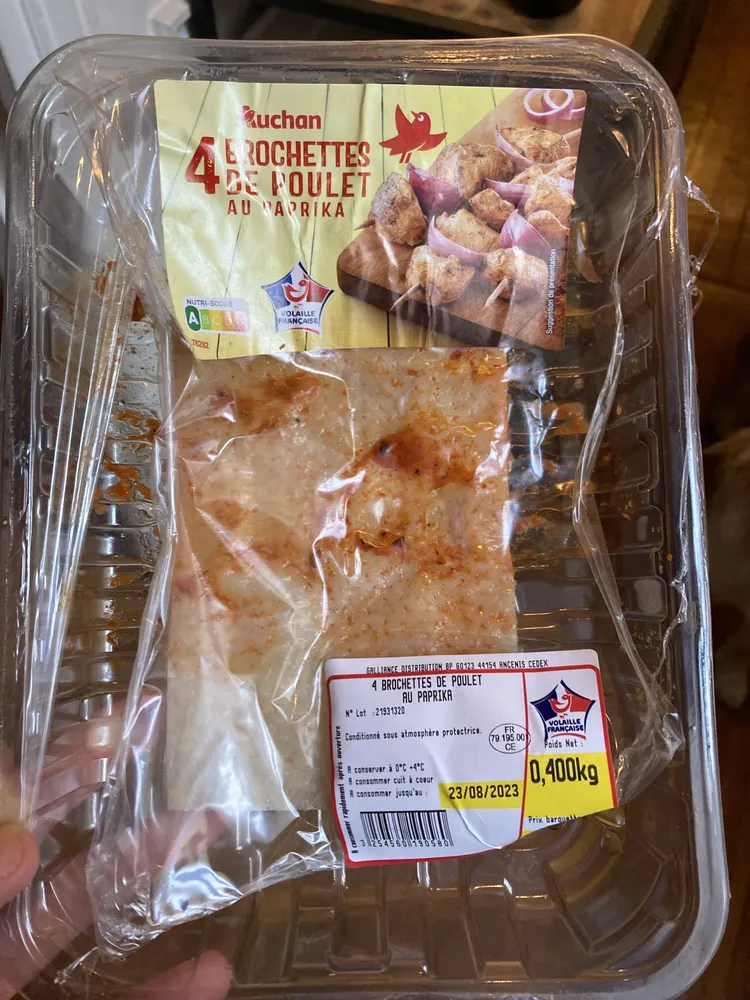 Brochettes de filet poulet au thyn saveur citron