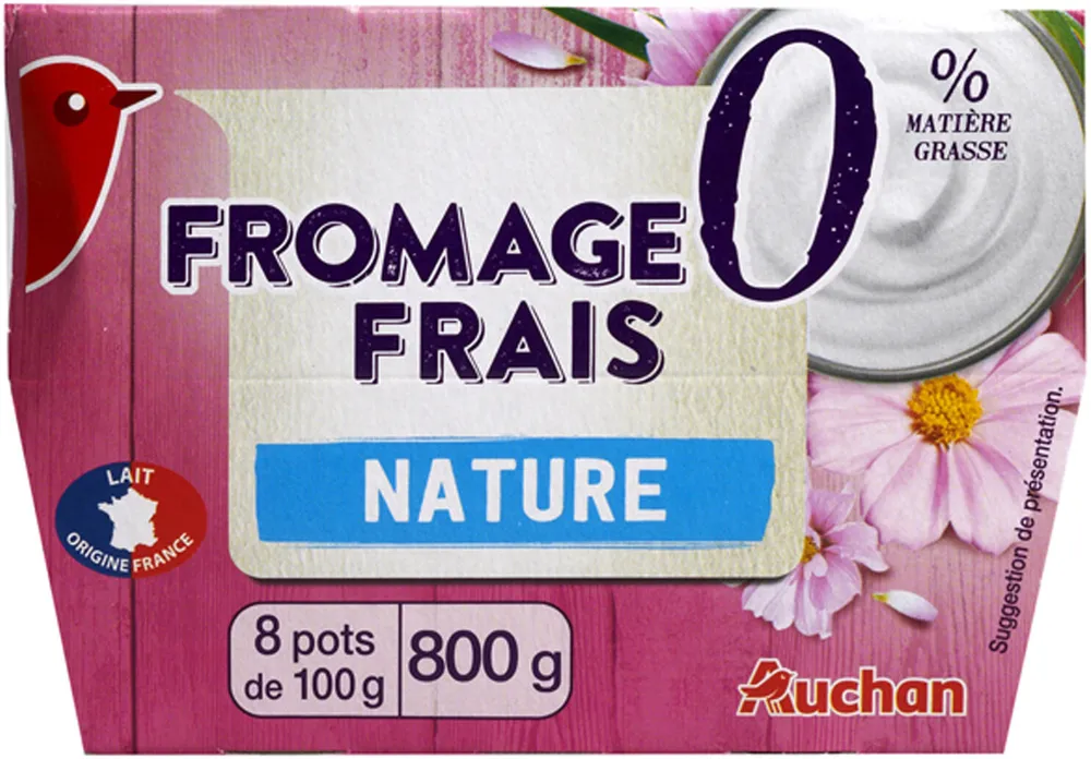 Fromage frais nature 0% matiere grasse