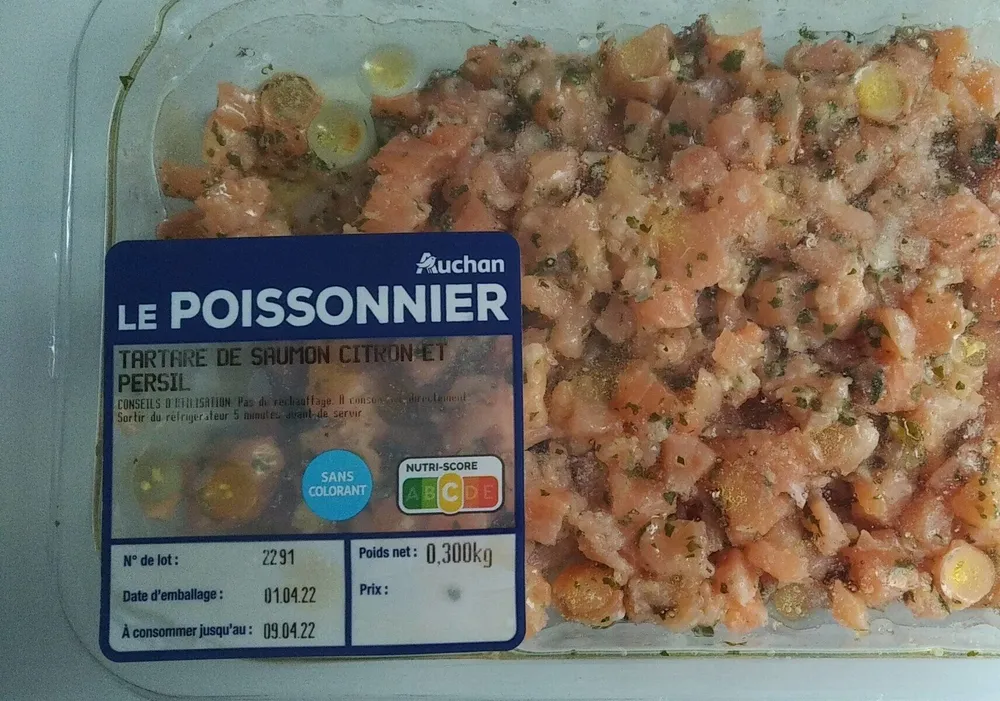 Tartare de saumon citron et persil