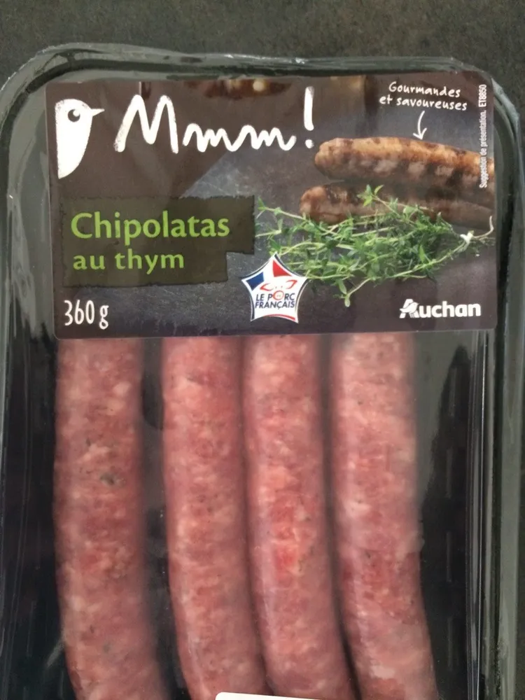 Mmm chipolatas au thym