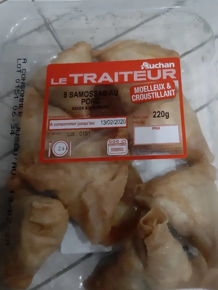 Samossas au porc