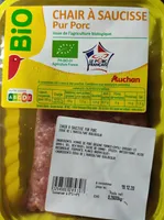 Chair à saucisse pur porc bio