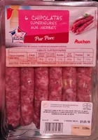 Chipolatas aux herbes pur porc