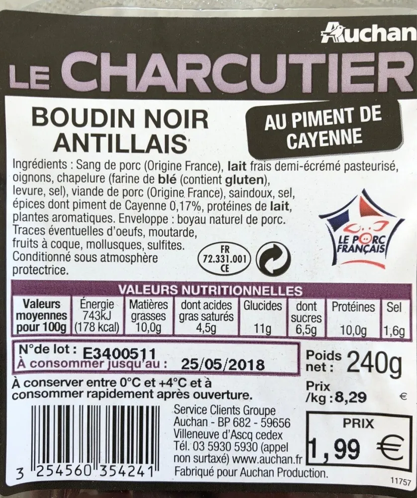 Boudin noir Antillais