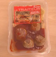 Boulettes au boeuf a la sauce tomate et fusilli