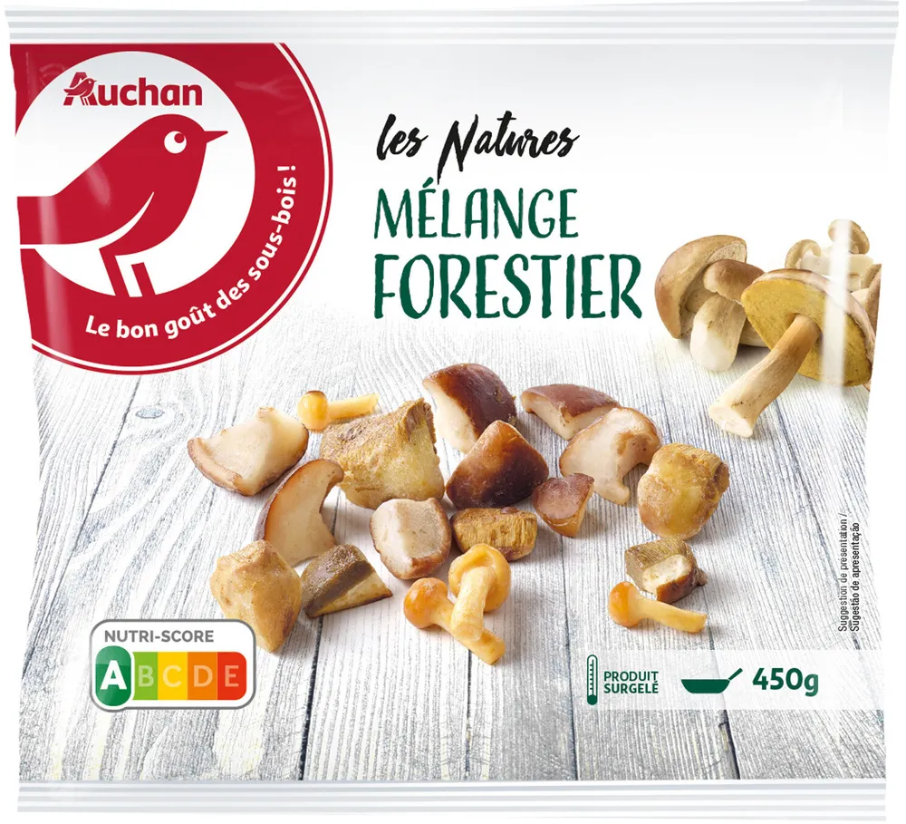 Mélange forestier Bolets jaunes + cèpes + shiitakes + pholiotes