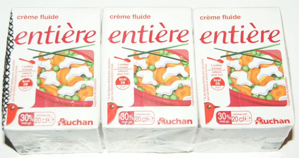 Crème fluide entière