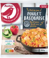Poulet basquaiseRiz et sauce tomate aux poivrons