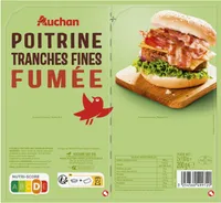Poitrine tranches fines fumee
