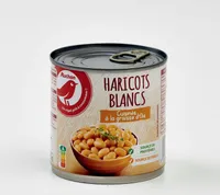Haricots blancs cuisinés à la graisse d'oie