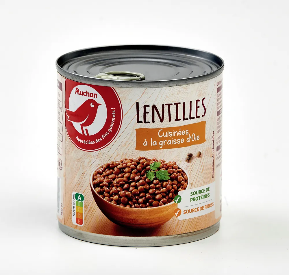 Lentilles Cuisinées à la graisse d'Oie