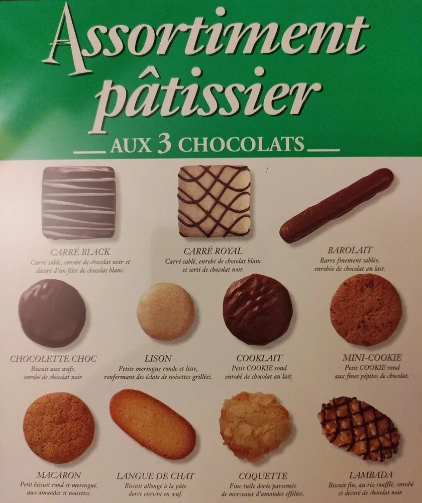 Assortiment pâtissier aux 3 chocolats