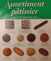 Assortiment pâtissier aux 3 chocolats