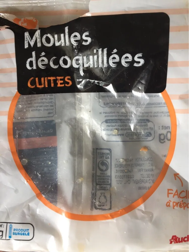 Moules du Pacifique décortiquées cuites